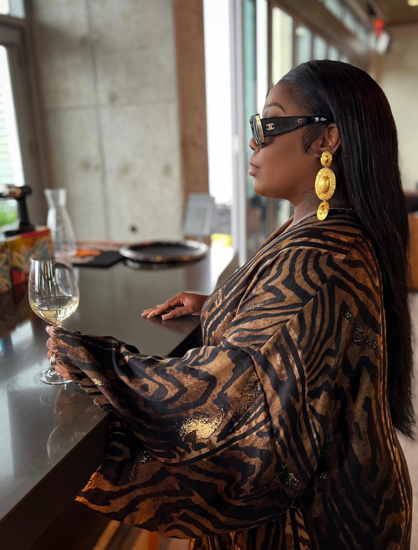 SHES'S HERE STATEMENT EARRINGS